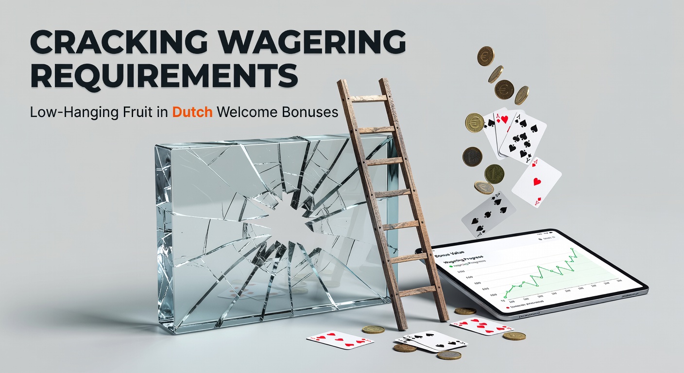 Overzicht van wagering requirements bij populaire Nederlandse online casino's met welkomstbonussen