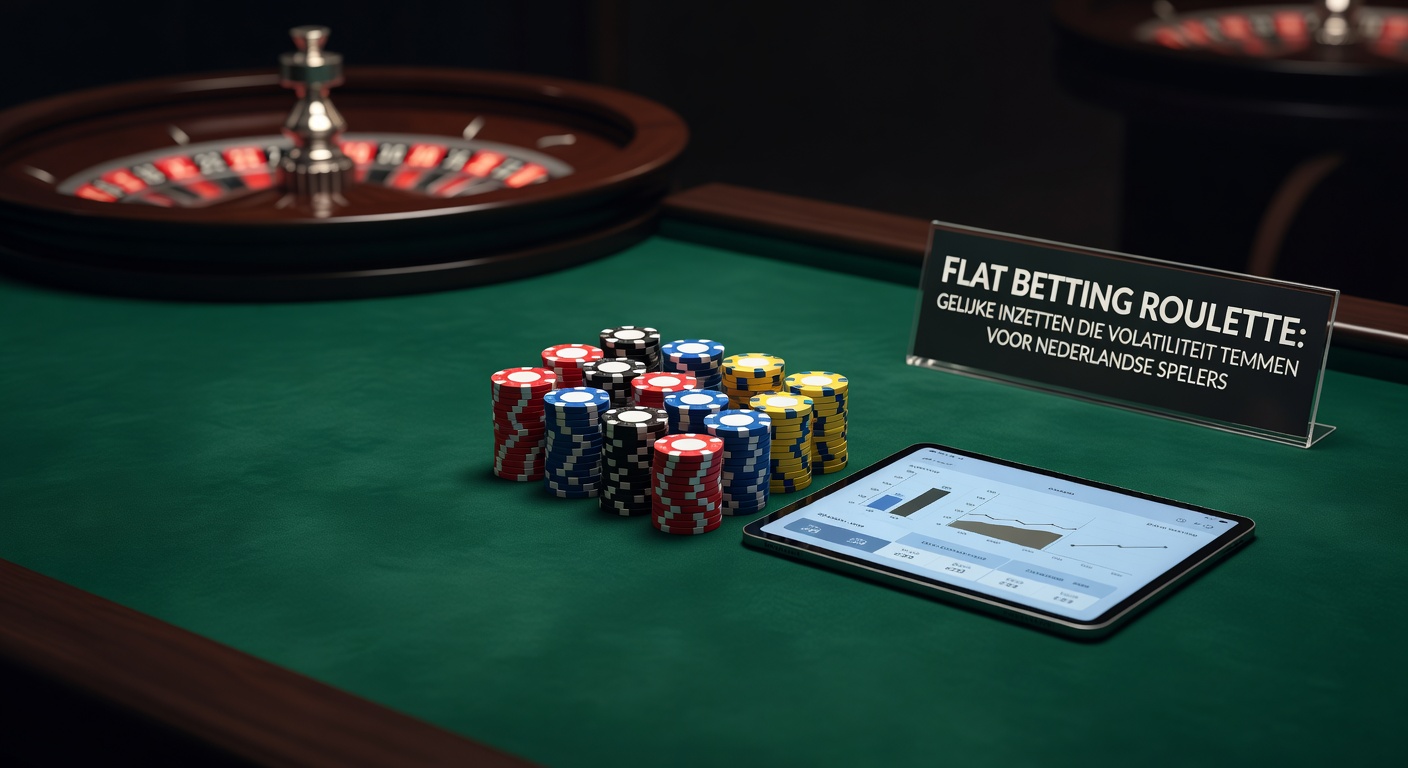 Grafiek met flat betting curves versus progressieve strategieën, toonend lagere volatiliteit in roulette sessies