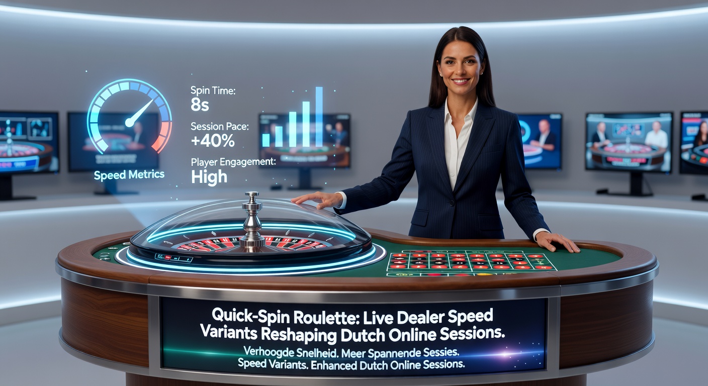 Speler op smartphone speelt Quick-Spin Roulette met live dealer op achtergrond, typisch voor Nederlandse sessies
