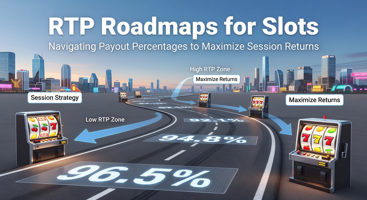 Grafiek met RTP-roadmap van een populaire online slot, tonen pieken en dalen in uitbetalingspercentages over cycli