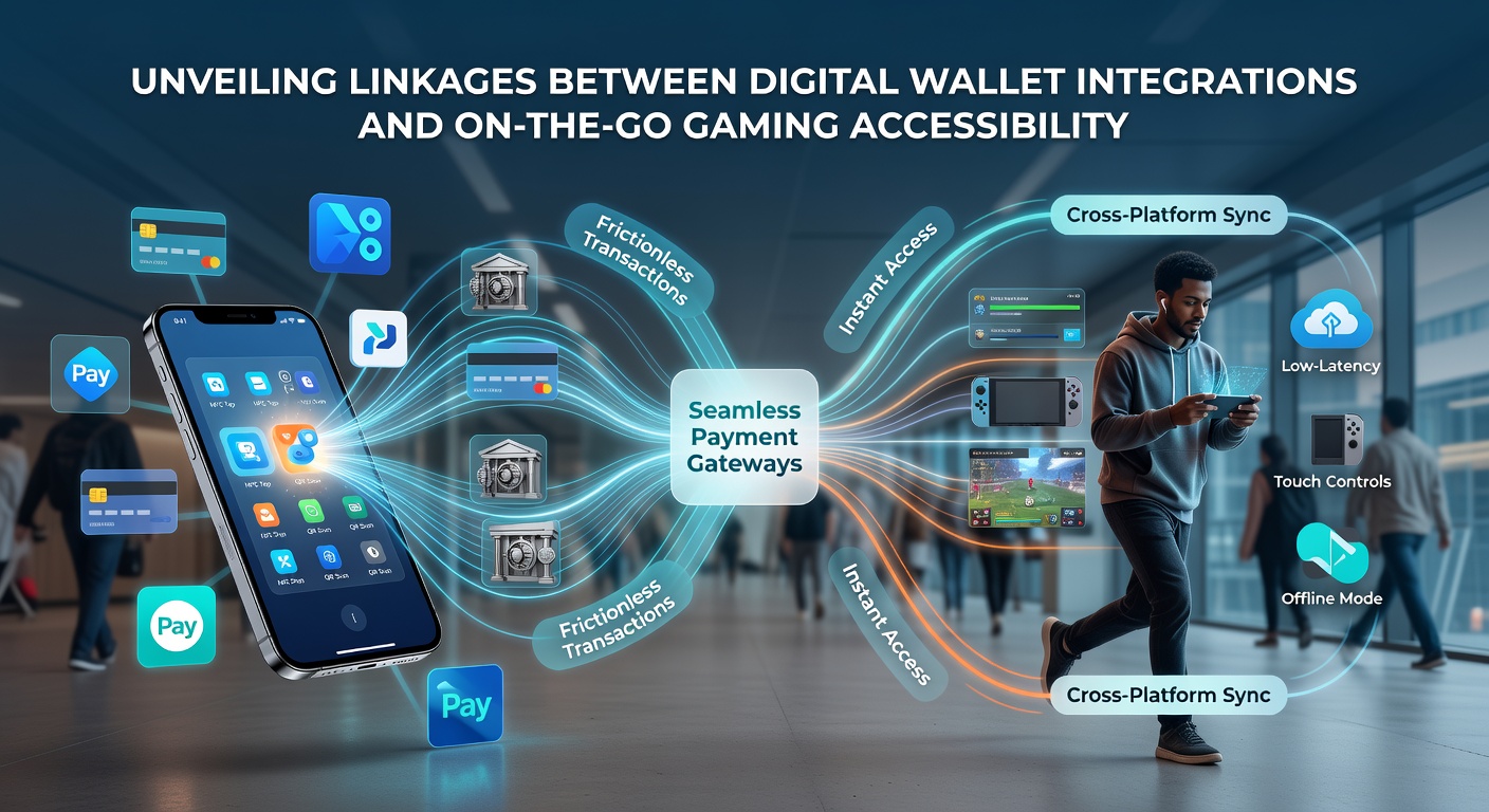 Mobiele gebruiker met digitale wallet tijdens on-the-go gaming sessie